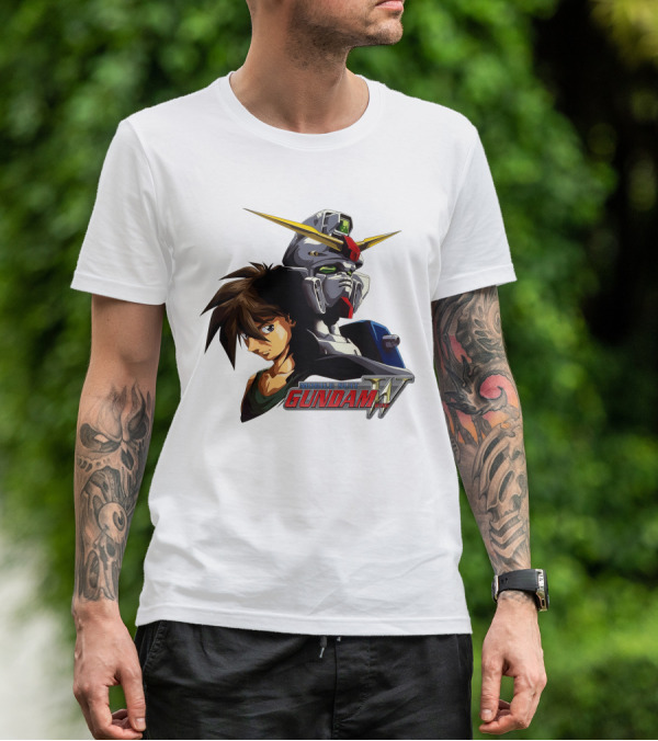 MOBILE SUIT GUNDAM WING HERO AND ROBOT T-Shirt