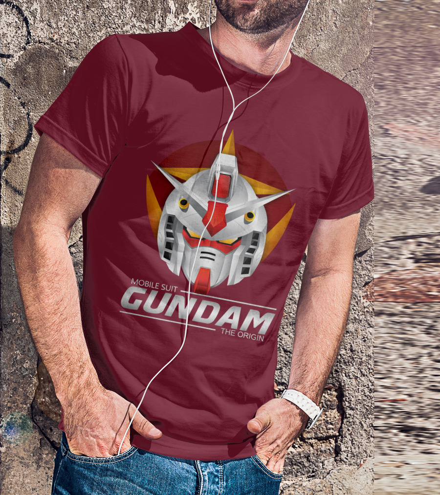 Mobile Suit Gundam The Origin Mecha Head T-Shirt