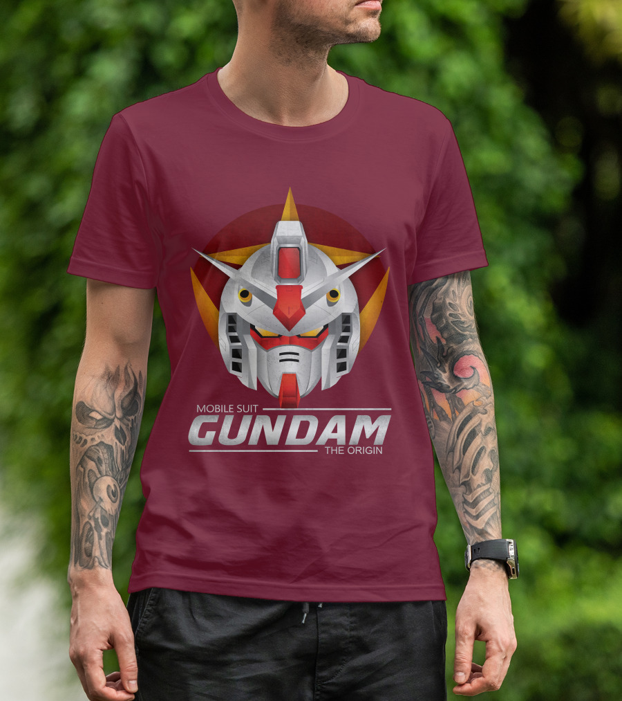 Mobile Suit Gundam The Origin Mecha Head T-Shirt