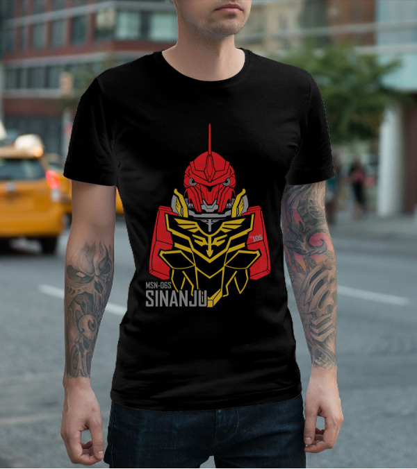 MSN-06S Sinanju Red Warrior Gundam T-Shirt