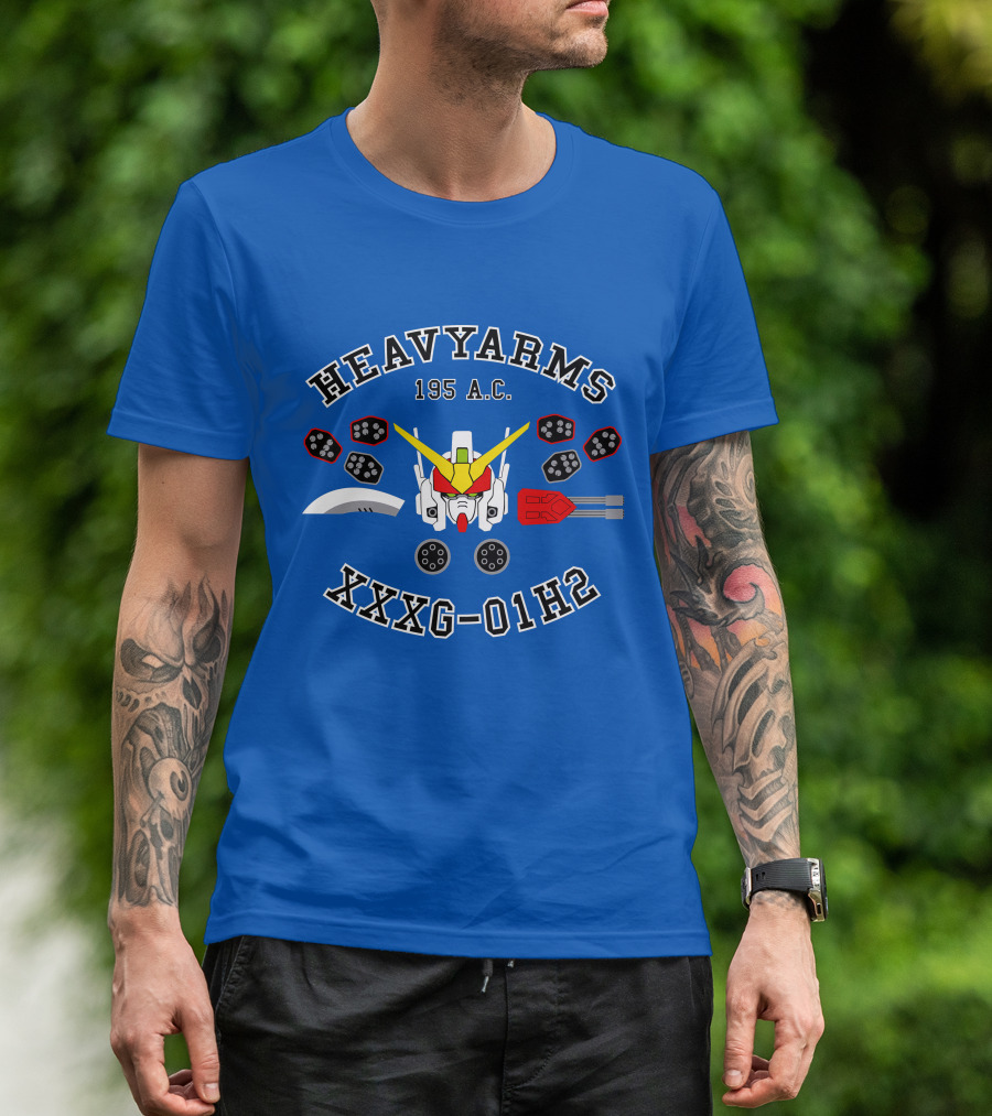 Heavyarms 195 A.C. XXXG-01H2 Gundam Wing T-Shirt