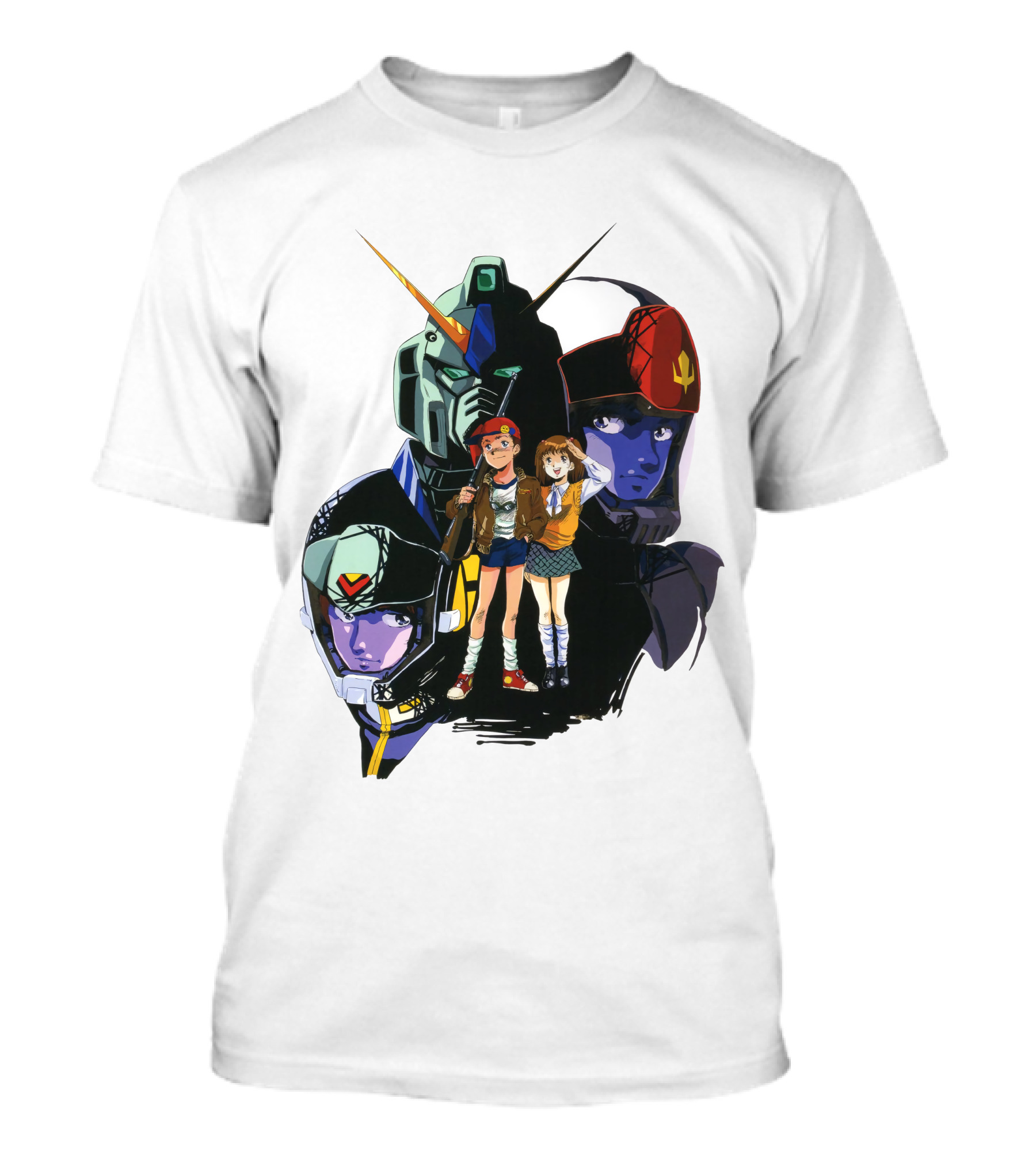 Mobile Suit Gundam Iconic Characters And Mecha Compilation T-Shirt