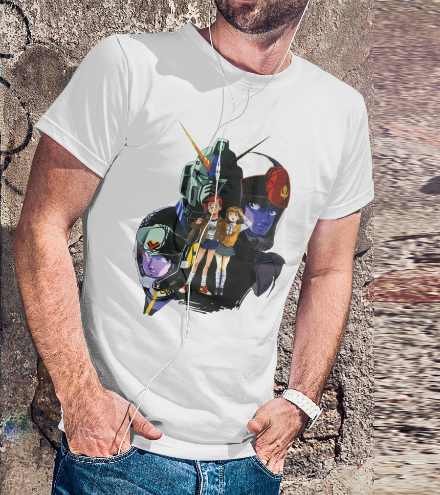 Mobile Suit Gundam Iconic Characters And Mecha Compilation T-Shirt