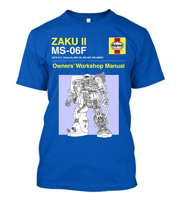 ZAKU II MS-06F 0079 U.C. Onwards Owners' Workshop Manual T-Shirt