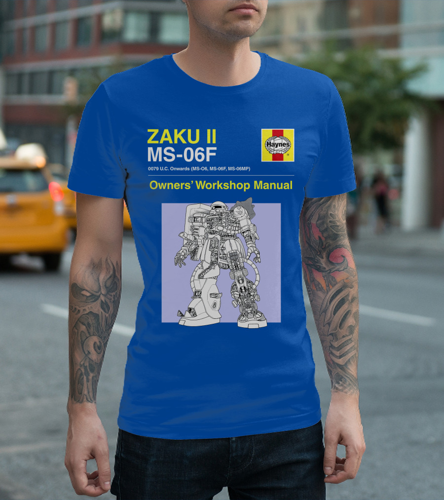 ZAKU II MS-06F 0079 U.C. Onwards Owners' Workshop Manual T-Shirt