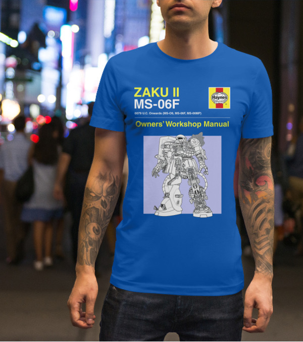 ZAKU II MS-06F 0079 U.C. Onwards Owners' Workshop Manual T-Shirt
