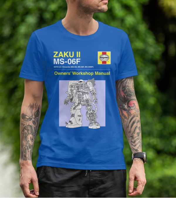 ZAKU II MS-06F 0079 U.C. Onwards Owners' Workshop Manual T-Shirt