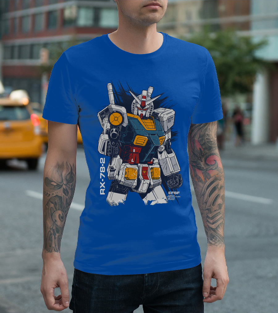 RX-78-2 EFSF Earth Federation Space Force Gundam T-Shirt