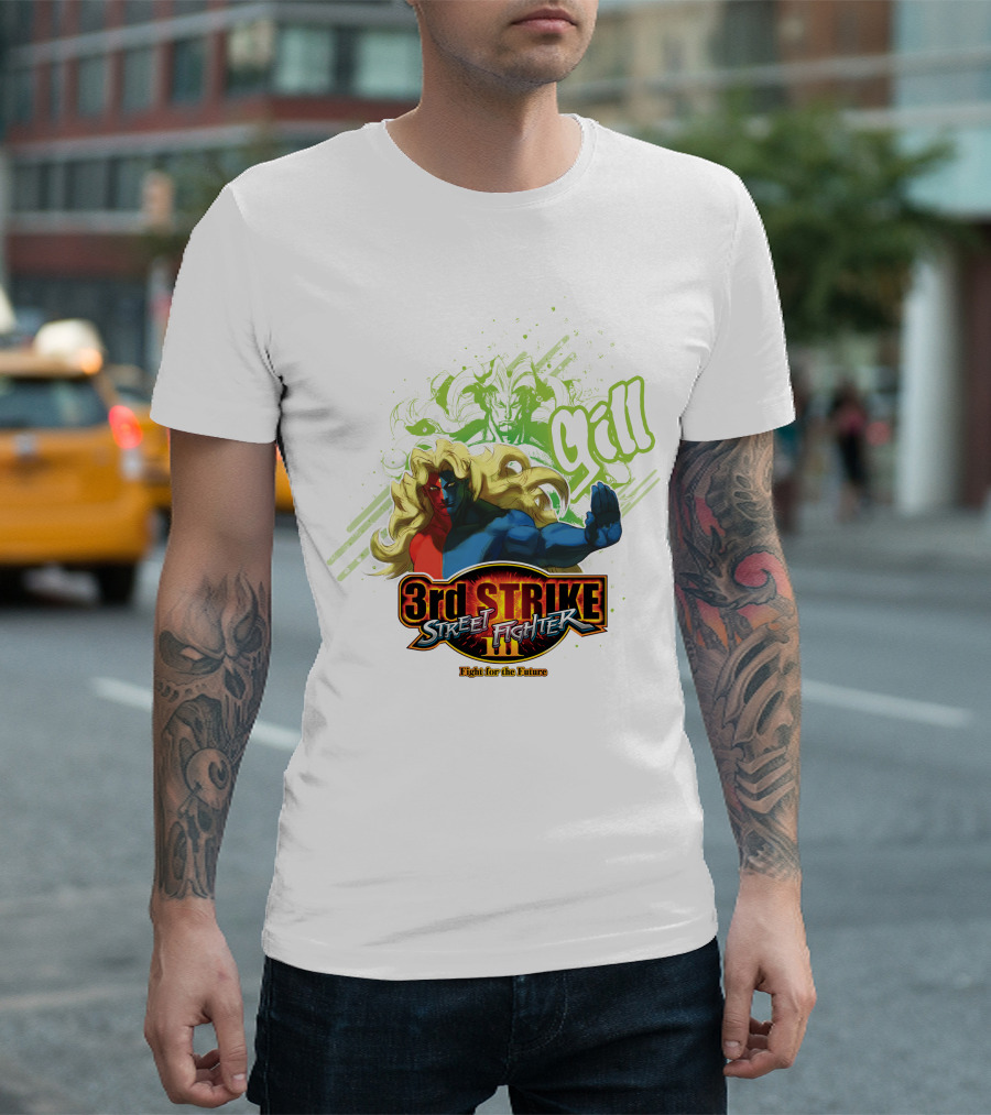 3rd Strike Street Fighter Fight for the Future Gill T-Shirt