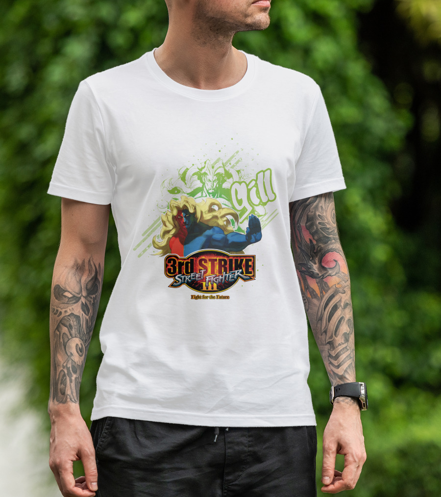 3rd Strike Street Fighter Fight For The Future Gill T-Shirt