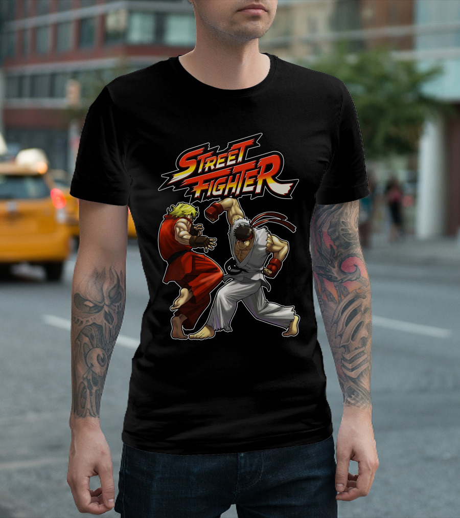 Street Fighter Ryu Ken Showdown T-Shirt