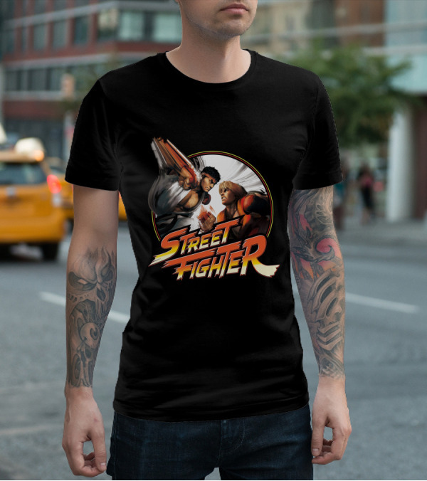 STREET FIGHTER Classic Showdown With Punchy Action T-Shirt