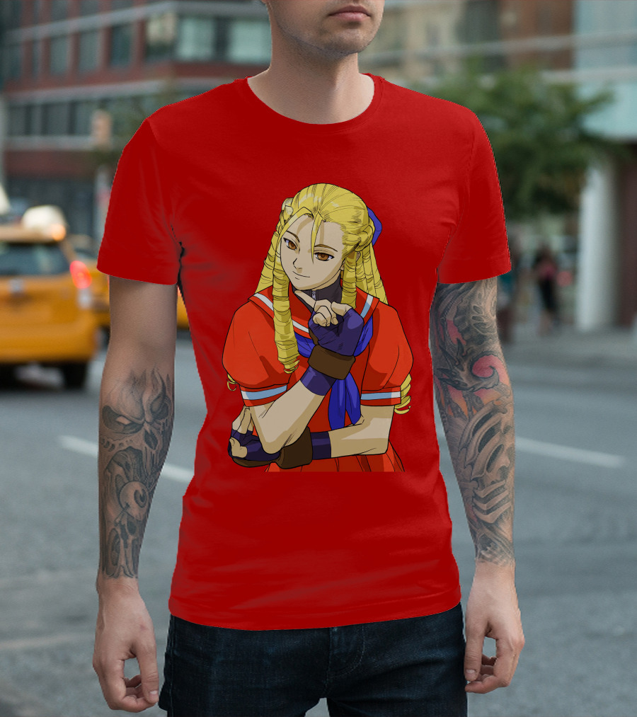 Street Fighter Alpha Cammy Red Outfit Character T-Shirt