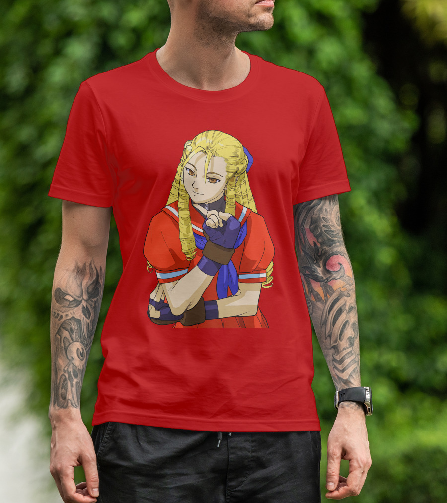 Street Fighter Alpha Cammy Red Outfit Character T-Shirt