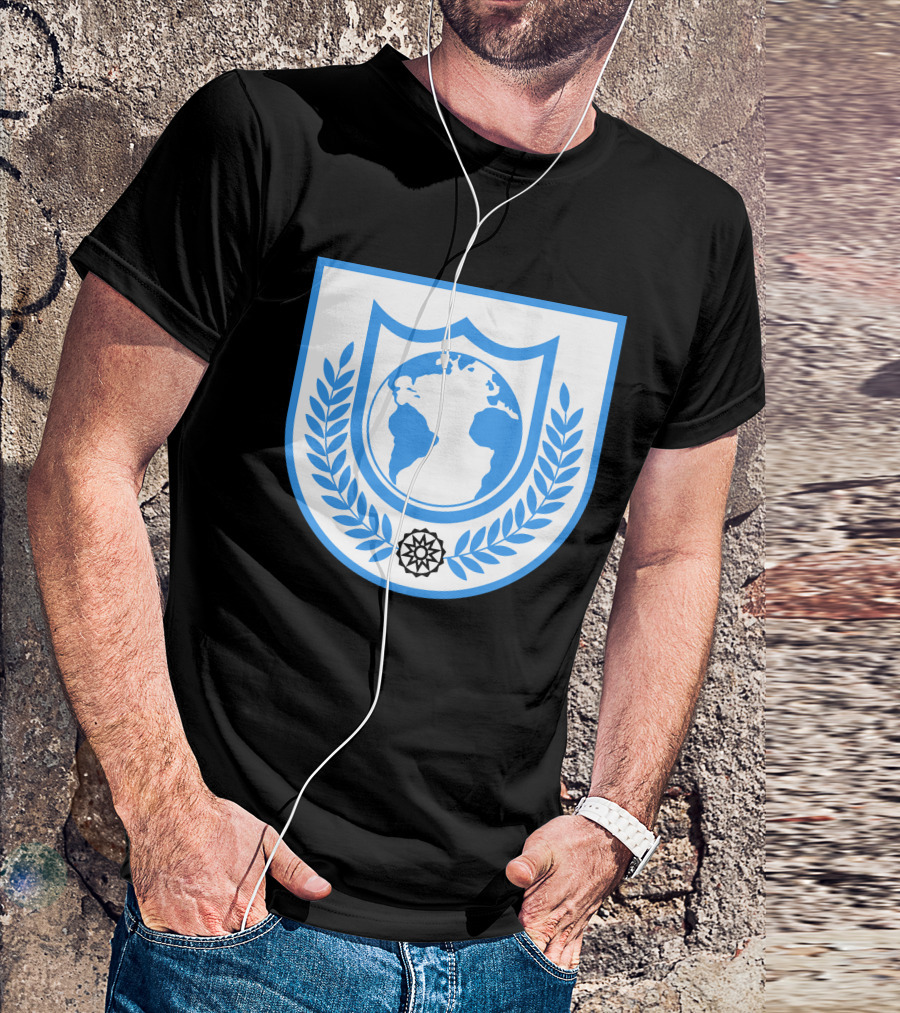 Buck Rogers Earth Alliance Emblem With Global Crest And Laurel Wreath T-Shirt