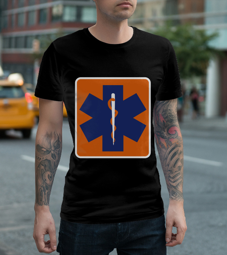 Star of Life Medical Symbol The Cannon Ball Run T-Shirt