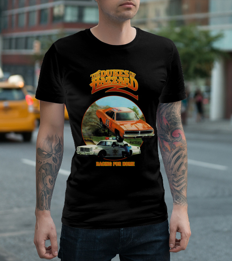 The Dukes Of Hazzard 01 General Lee Raging For Home T-Shirt