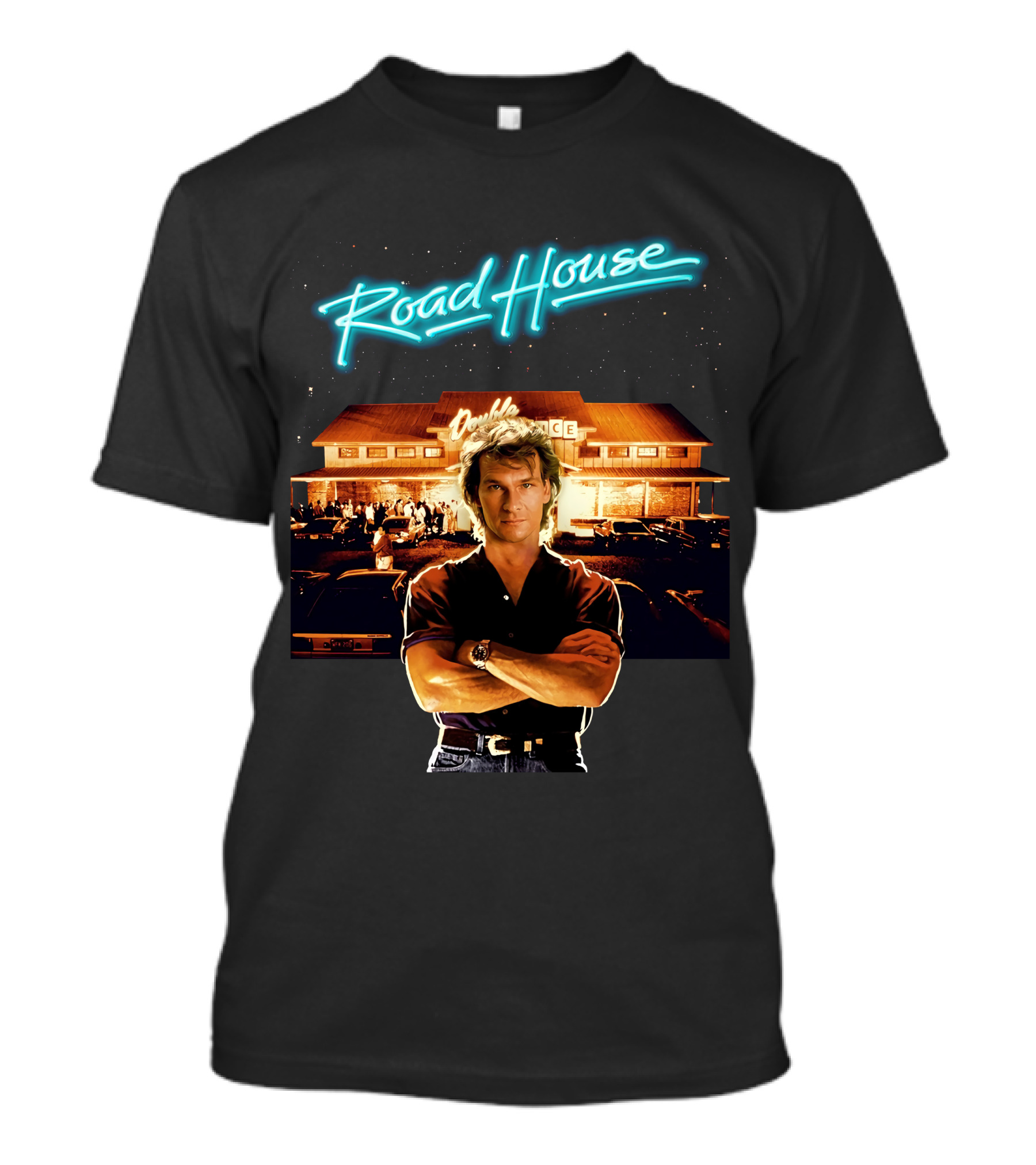 Road House Double Deuce Patrick Swayze Classic Movie Scene T-Shirt