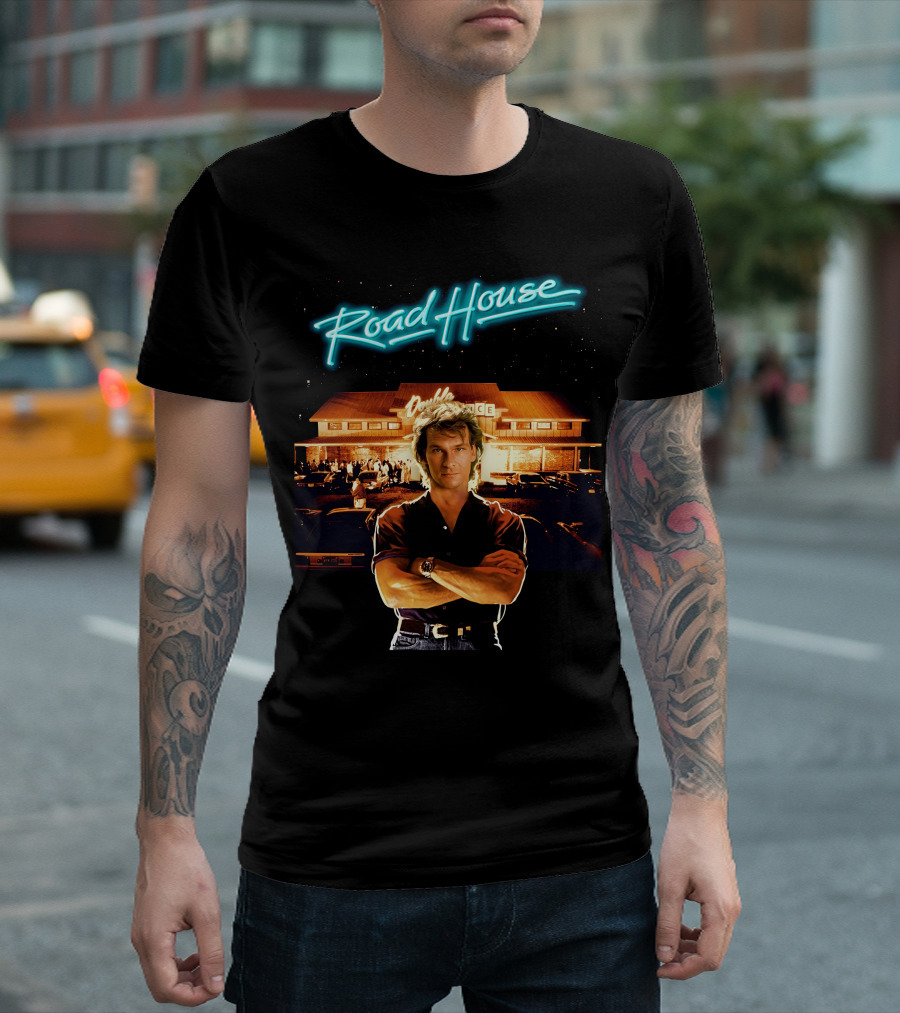 Road House Double Deuce Patrick Swayze Classic Movie Scene T-Shirt