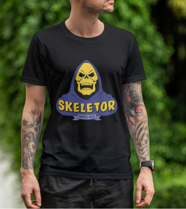 Skeletor Dark Ale Hooded Skull T-Shirt