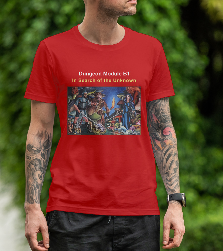 Dungeon Module B1 In Search Of The Unknown DND ISU T-Shirt