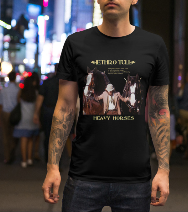 Jethro Tull Heavy Horses Lyrics Image T-Shirt
