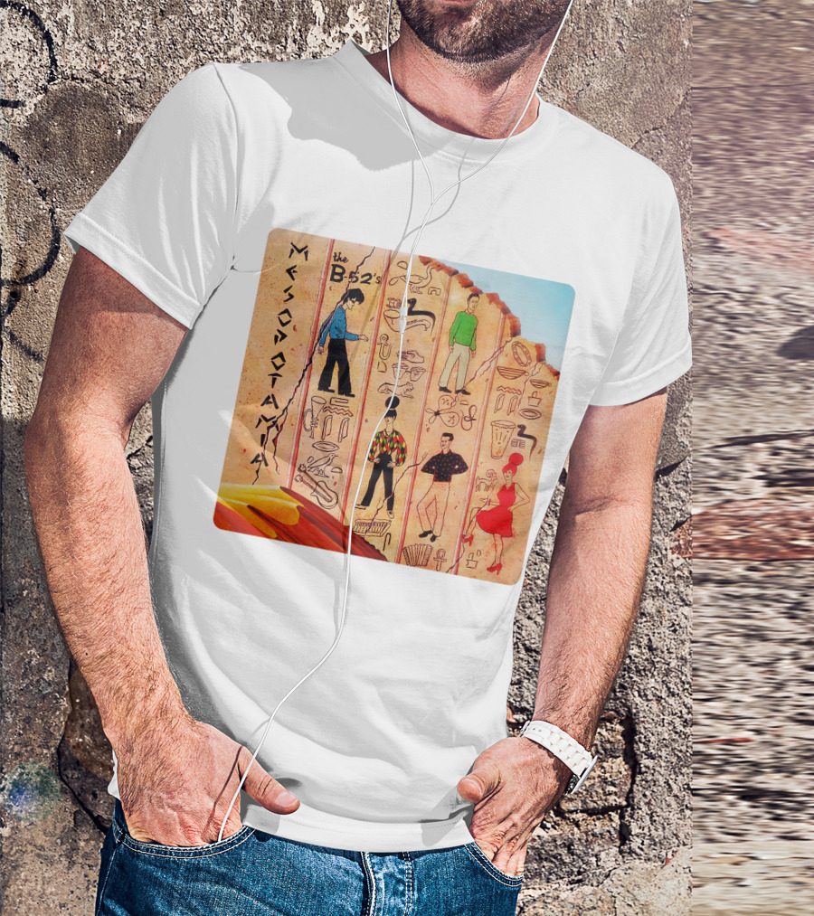 The B-52's Mesopotamia Album Art With Ancient Symbols And Figures T-Shirt