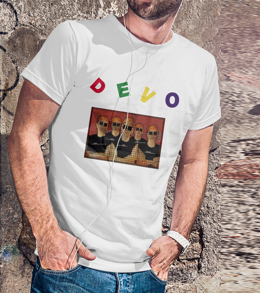 DEVO Duty Now For The Future Band Members Image T-Shirt