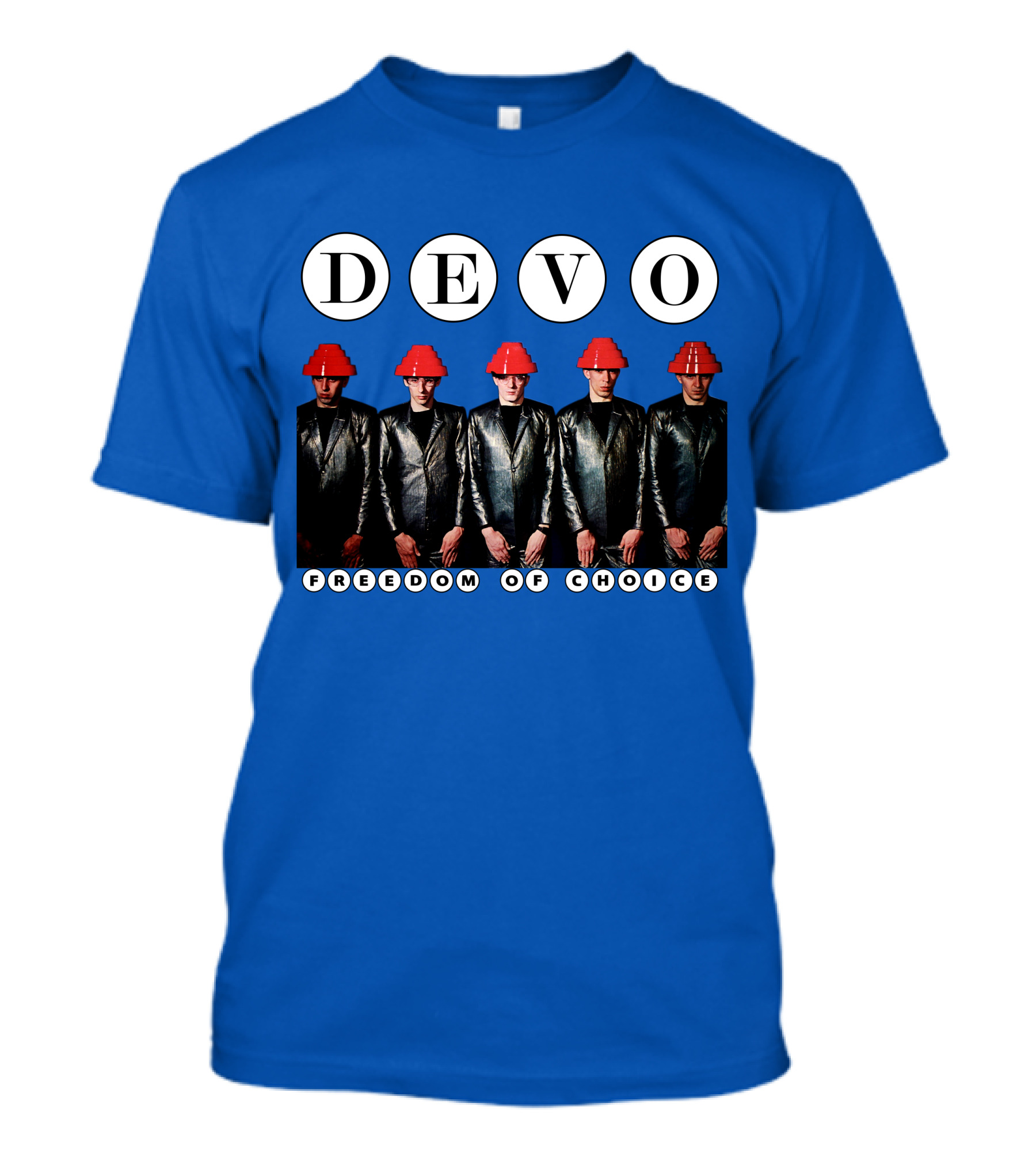 DEVO Freedom Of Choice Band Members With Energy Domes T-Shirt