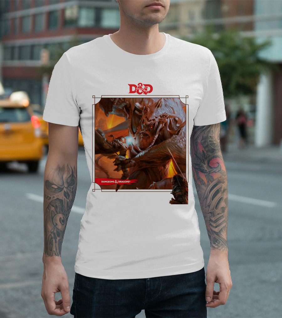 Dungeons and Dragons Epic Battle Scene DnD T-Shirt