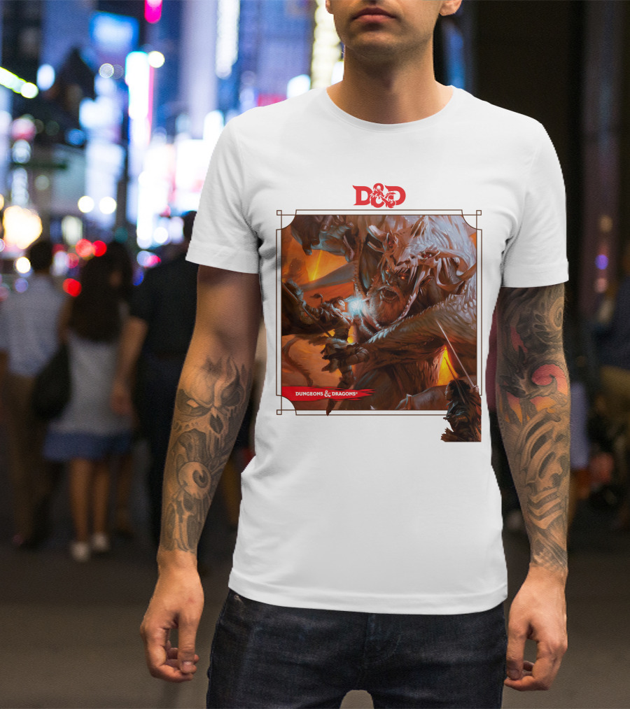 Dungeons And Dragons Epic Battle Scene DnD T-Shirt