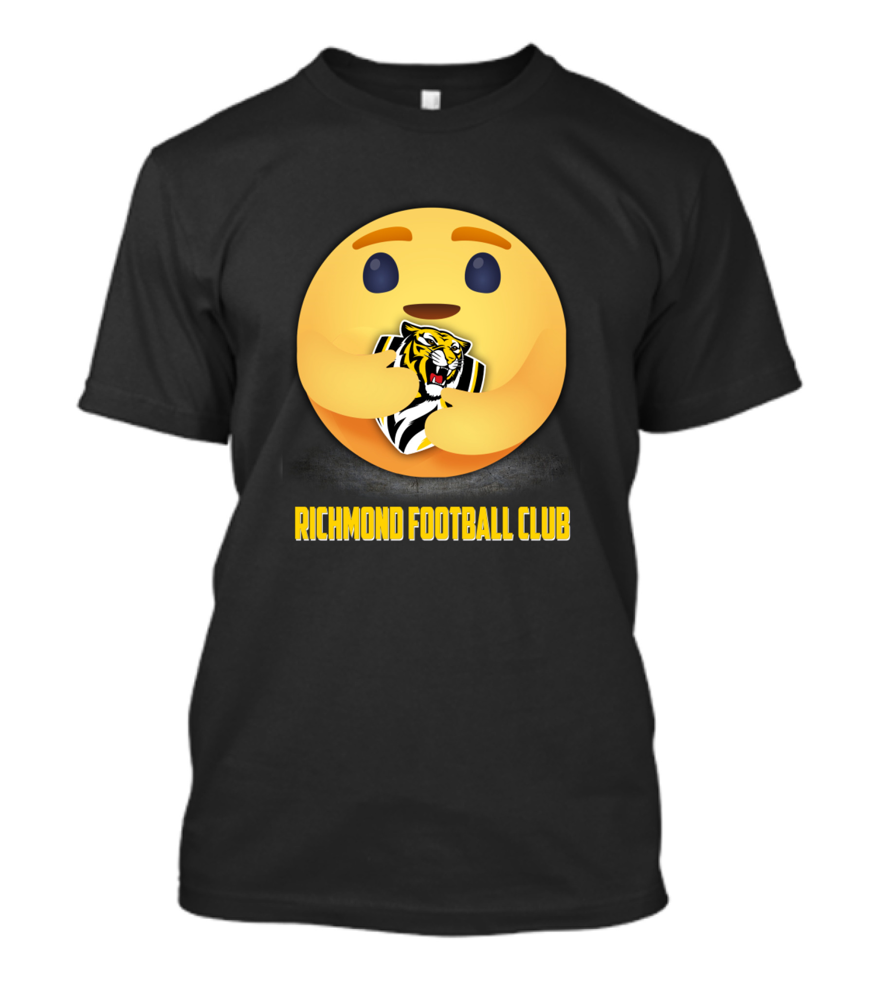 Richmond Football Club Emoji Tiger Hug T-Shirt