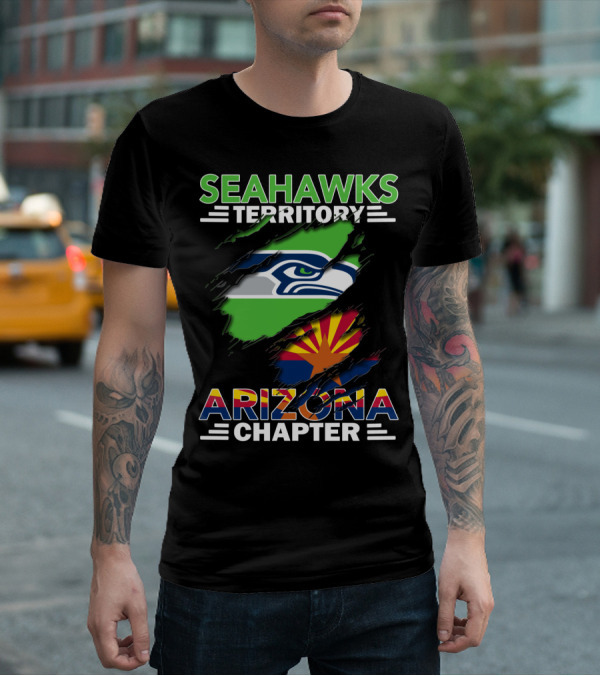 Seahawks Territory Arizona Chapter Fan Pride Flag T-Shirt