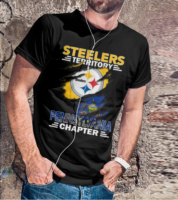 Steelers Territory Pennsylvania Chapter Flag T-Shirt