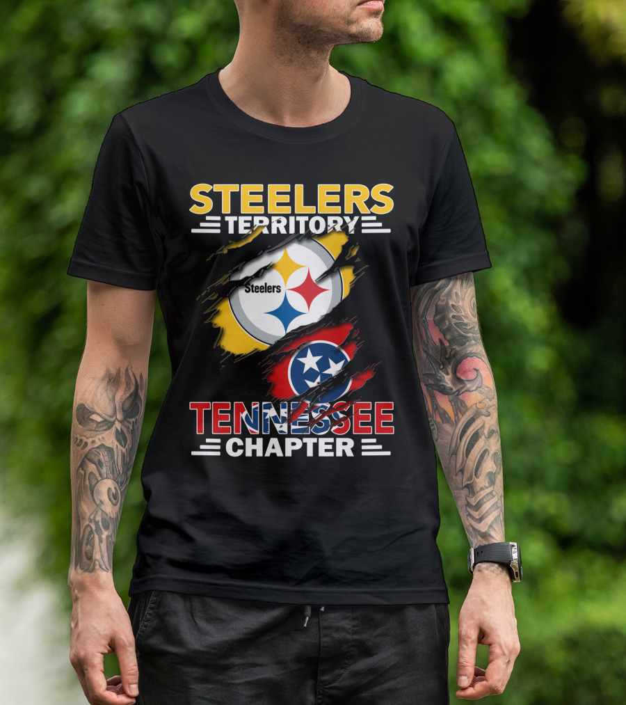 Steelers Territory Tennessee Chapter Football Pride Logo Fan Base T-Shirt