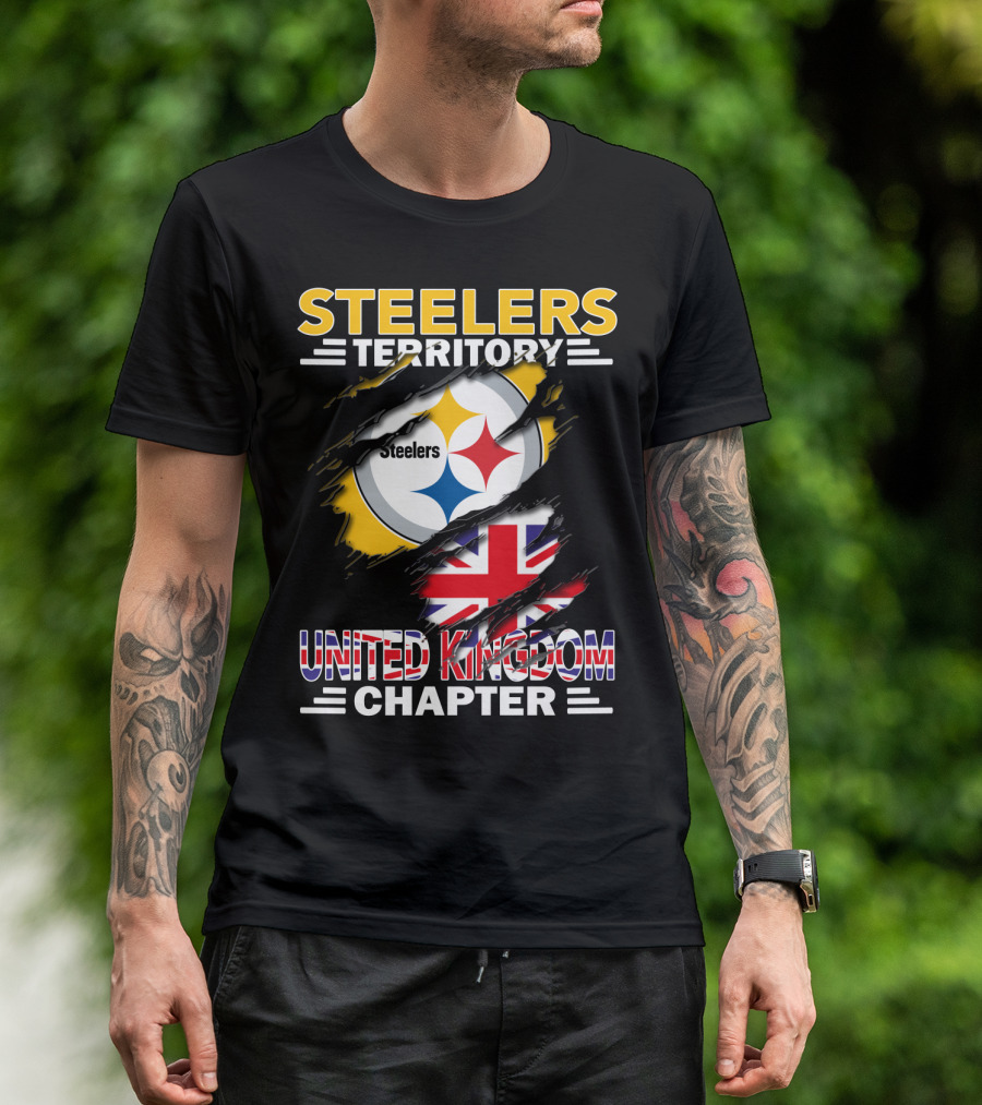 Steelers Territory Steelers Logo United Kingdom Chapter T-Shirt