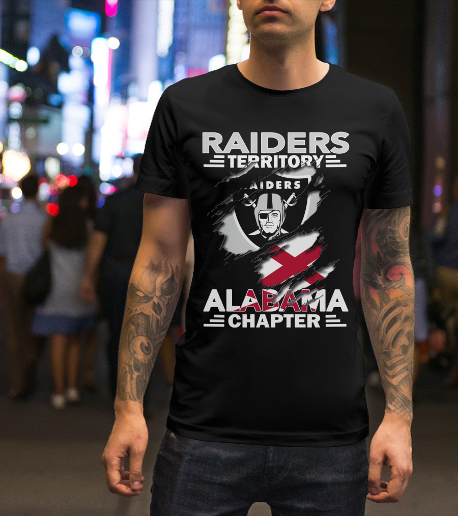 Raiders Territory Alabama Chapter Shield Patch T-Shirt