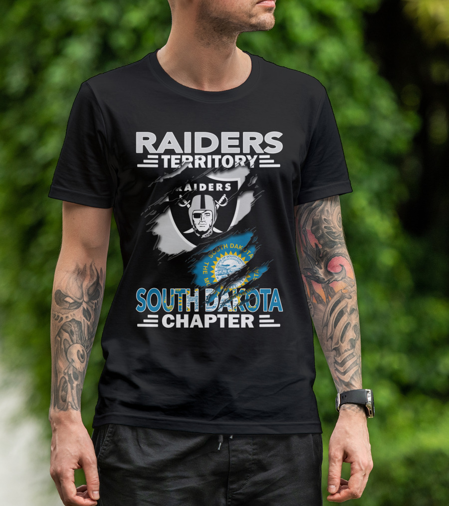 Raiders Territory South Dakota Chapter The Mount Rushmore State T-Shirt