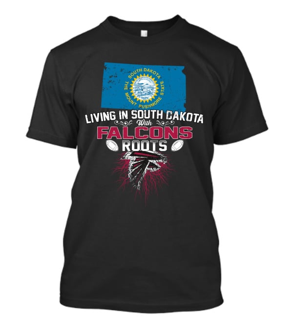 South Dakota Pride Meets Falcons Roots With Bold Football T-Shirt