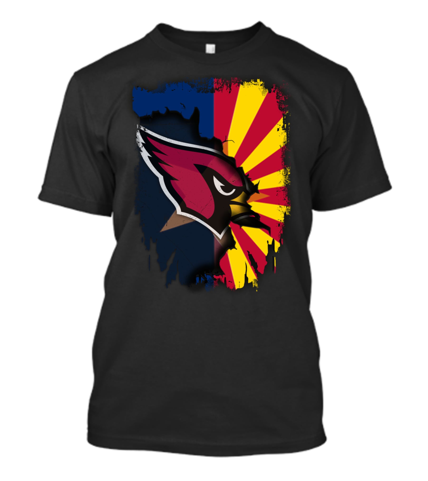 Arizona Cardinals Together State Pride Flag Burst T-Shirt