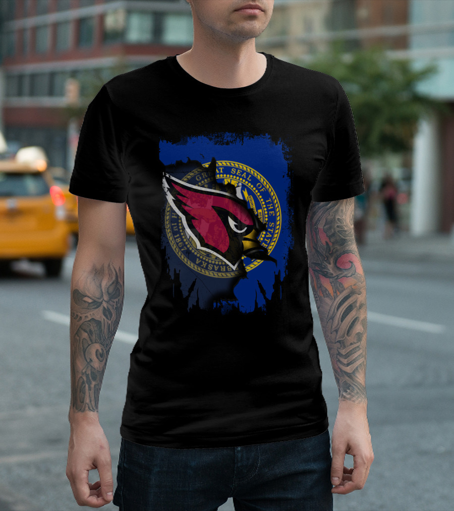 Nebraska State Seal with Cardinals T-Shirt