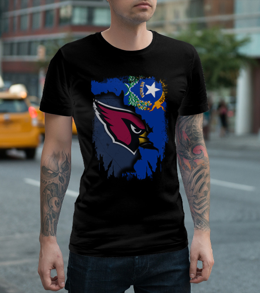 Nevada State with Cardinals Bird T-Shirt