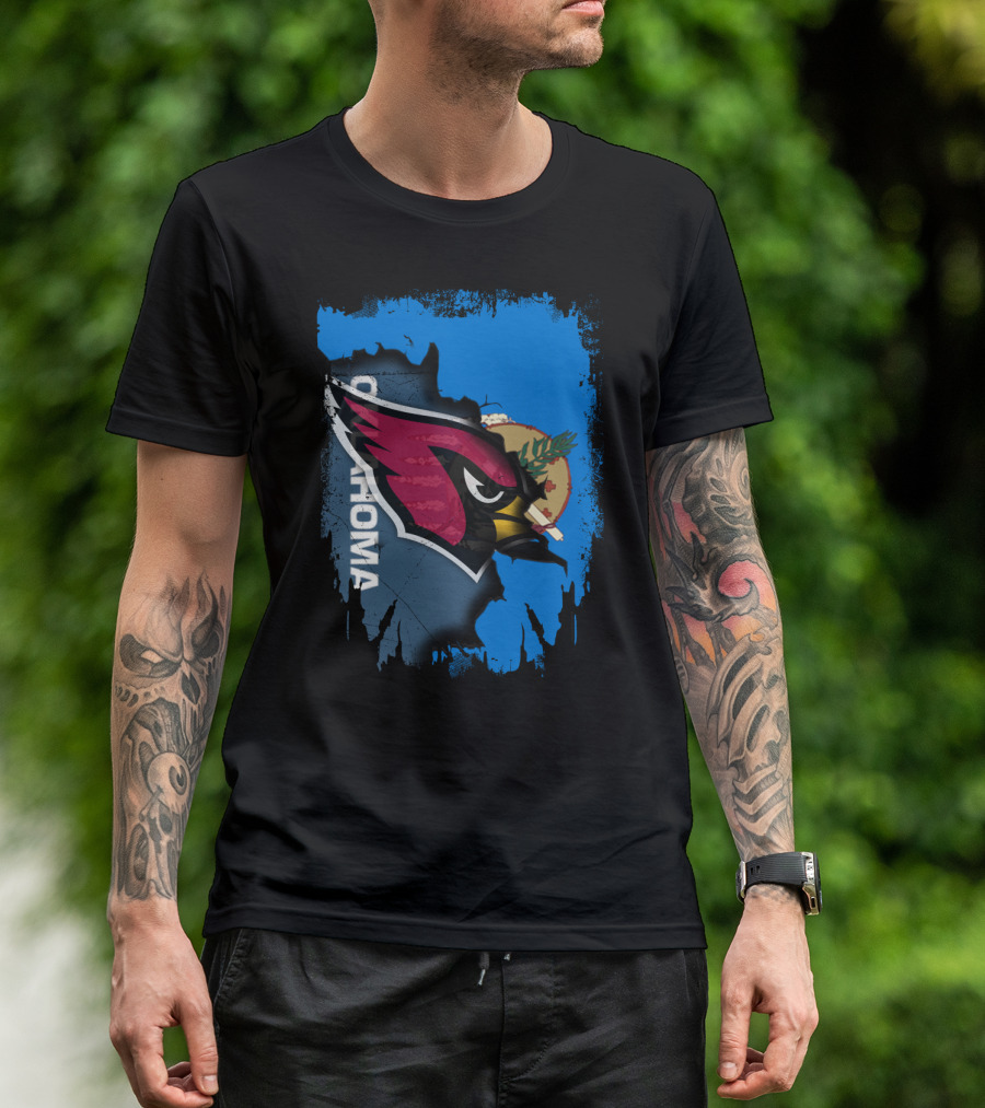 Oklahoma Cardinals Fusion With State Flag Elements T-Shirt
