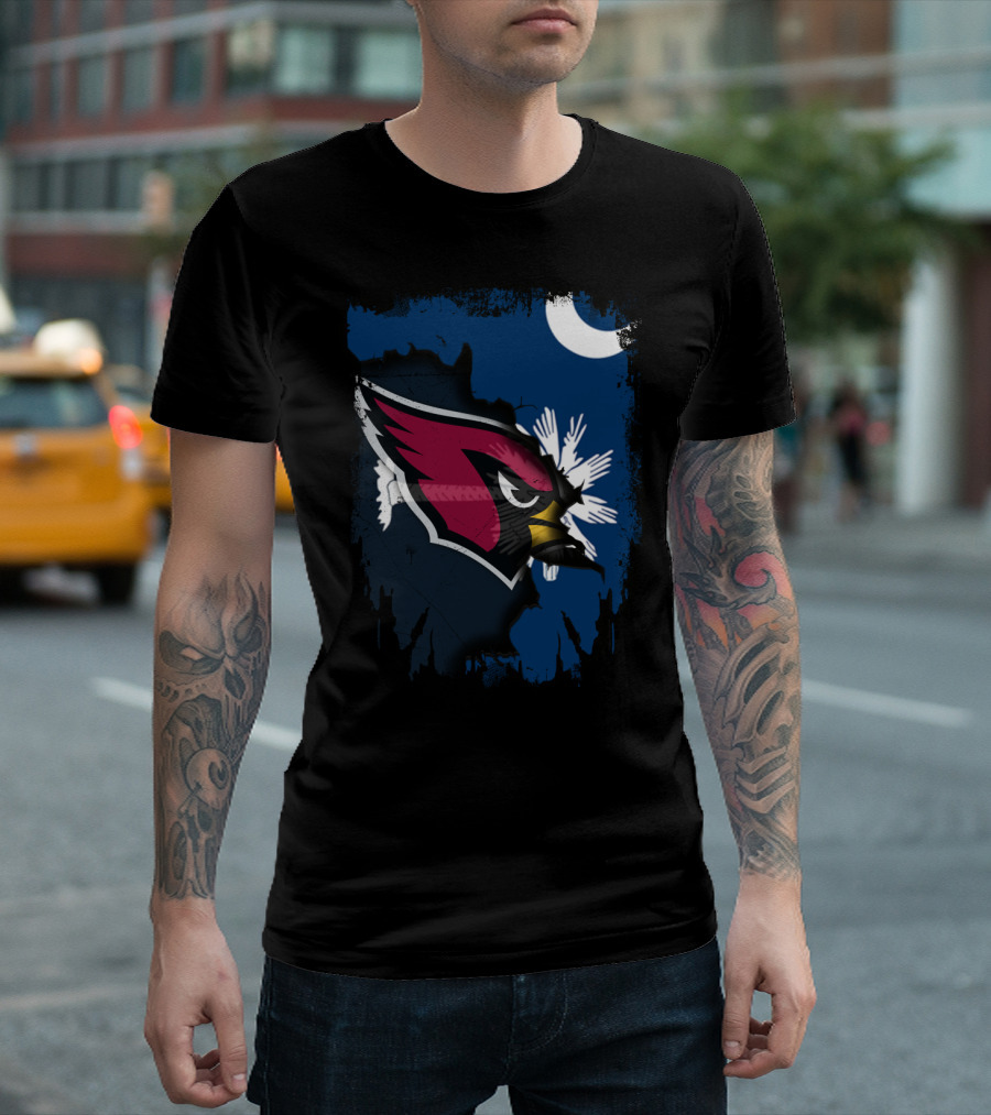 Together South Carolina Cardinals Iconic Crescent Palmetto T-Shirt