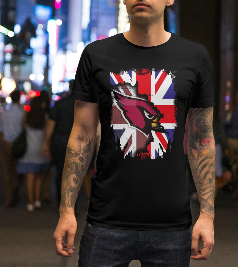 United Kingdom Union Jack With Cardinals T-Shirt
