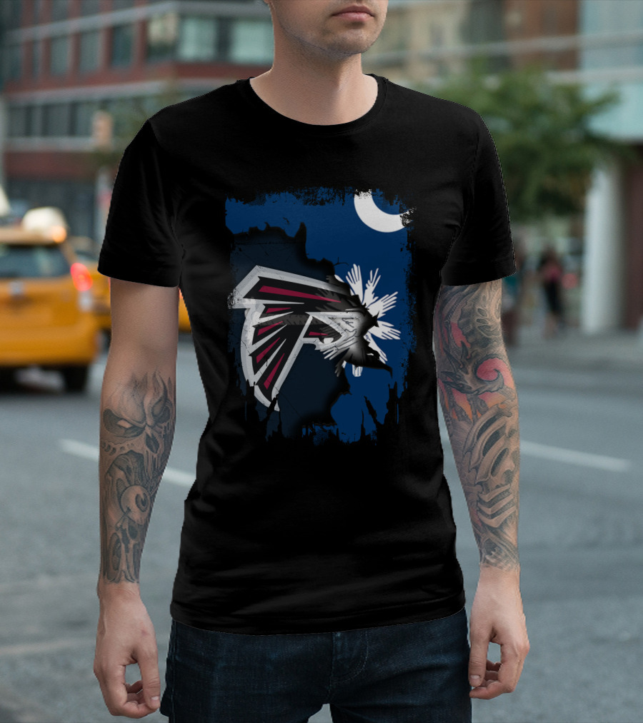 Together South Carolina Falcons Logo With Crescent And Palmetto Tree T-Shirt