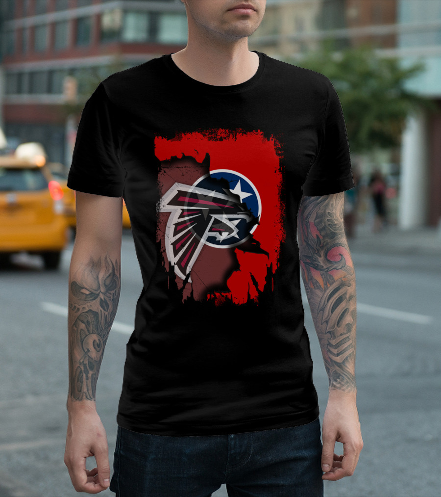 Together Tennessee Falcons State Flag Fusion T-Shirt
