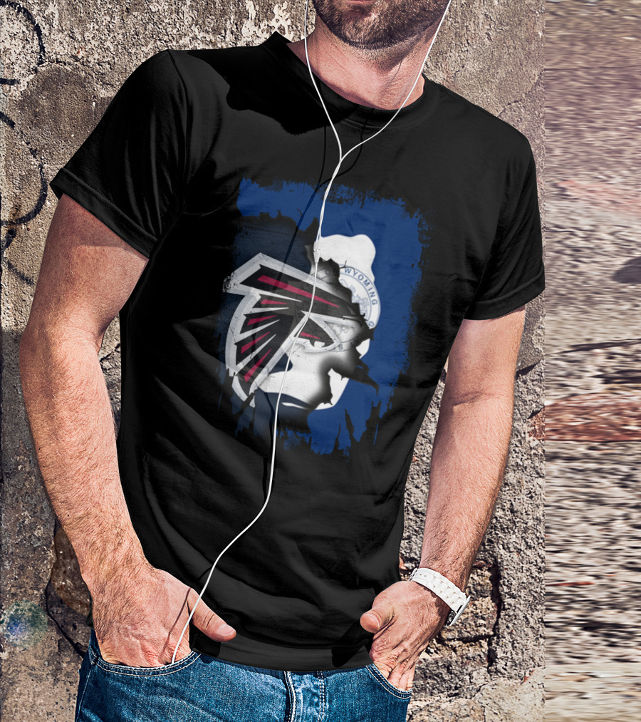 Wyoming State Pride With Atlanta Falcons T-Shirt
