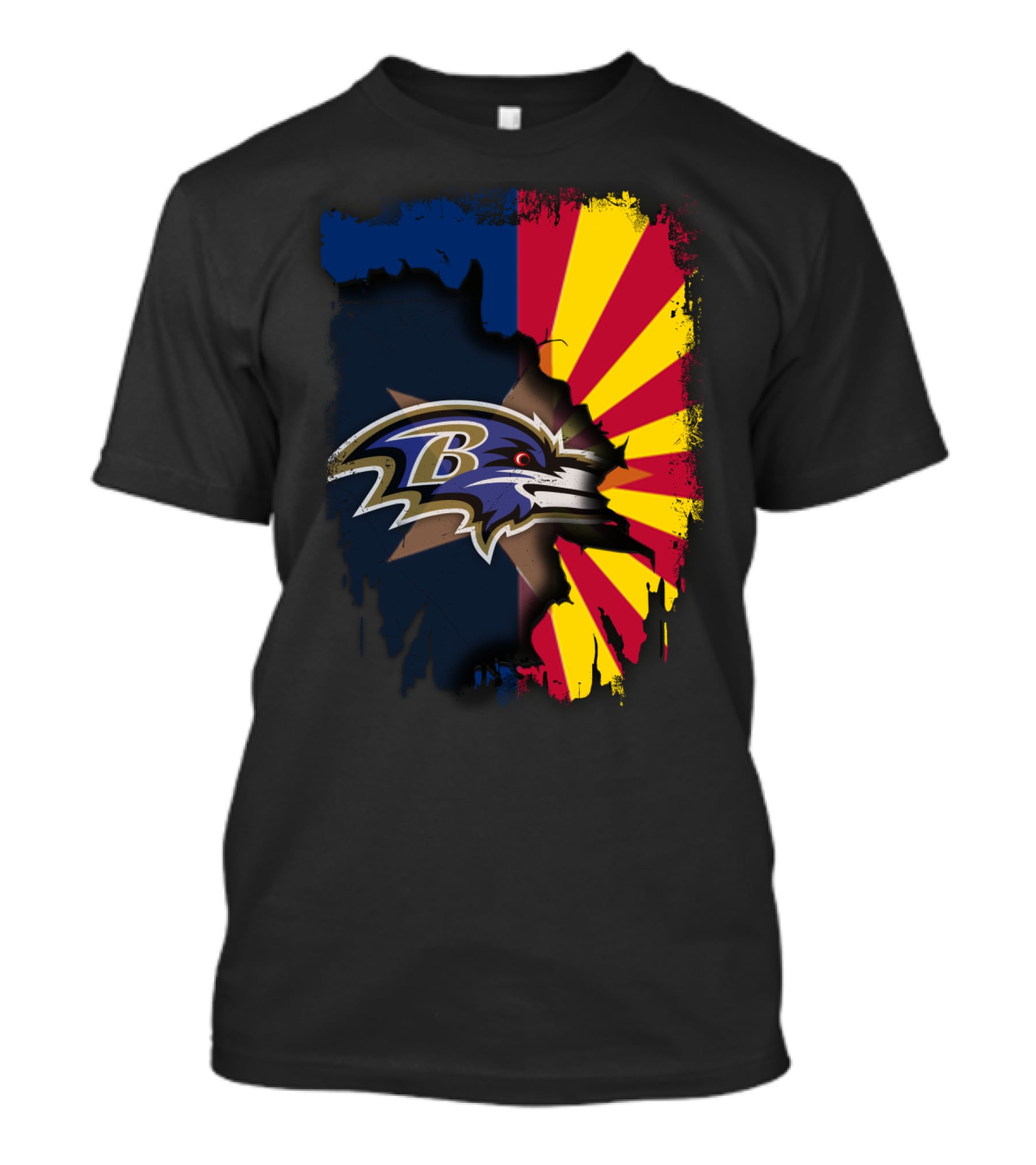 Arizona Meets Baltimore Ravens Team Pride Fan T-Shirt