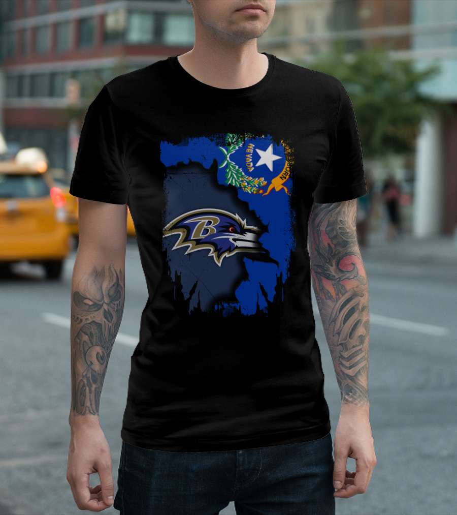 Nevada Pride Meets Ravens Spirit T-Shirt
